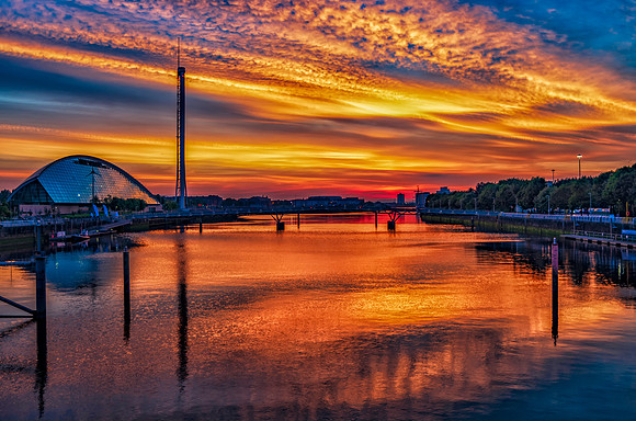 Glasgow Tower Afterglow