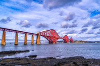 The Forth Bridge with Broken Clouds