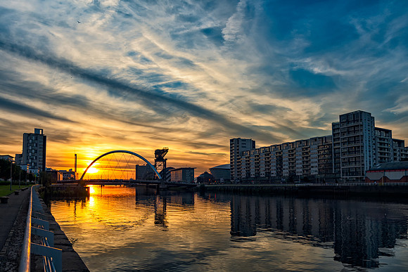 Clyde Arc Sunset