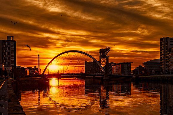 River Clyde Sunset, Glasgow